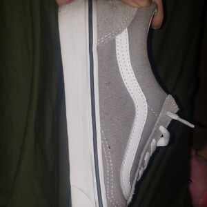 Vans Gray and White Athletic Shoes